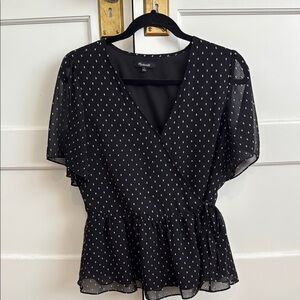Madewell Black Blouse